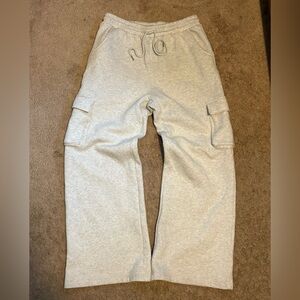 Gray Cargo Sweatpants